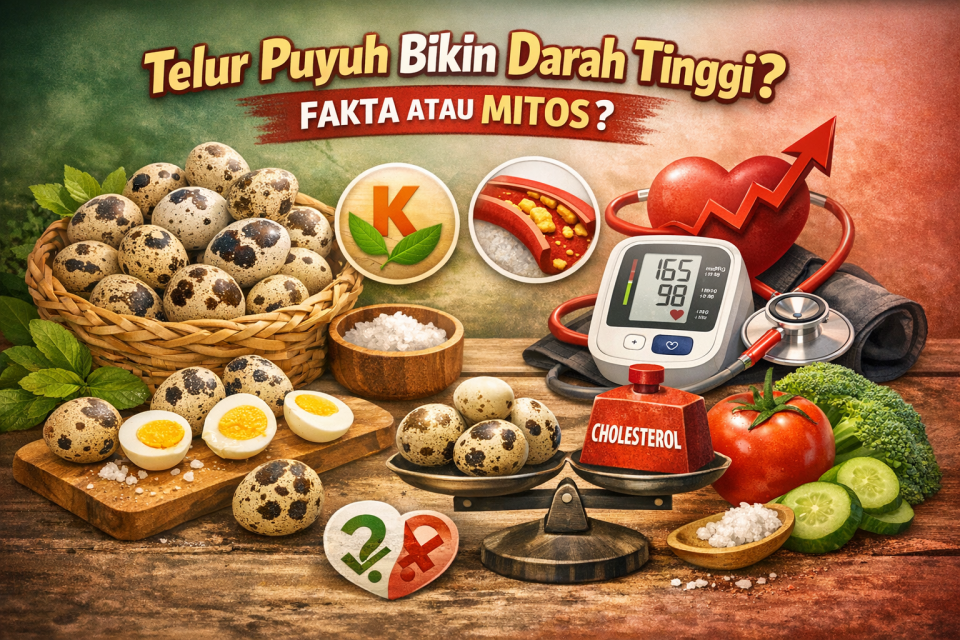 “Telur Puyuh Bikin Darah Tinggi? Ini Fakta yang Sering Disalahpahami!”
