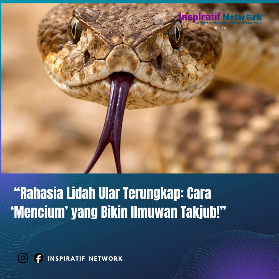 “Rahasia Lidah Ular Terungkap: Cara ‘Mencium’ yang Bikin Ilmuwan Takjub!”