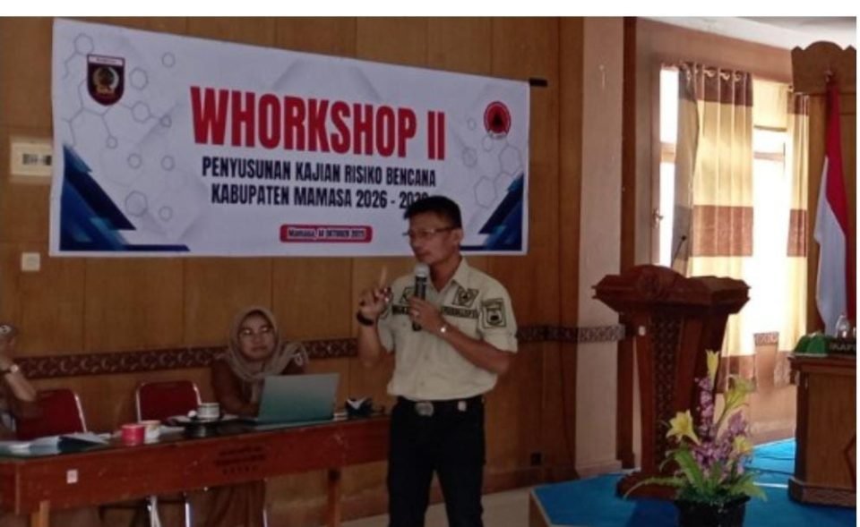 BPBD Sulbar Tugaskan Tenaga Ahli pada Workshop II Penyusunan Dokumen KRB Kabupaten Mamasa