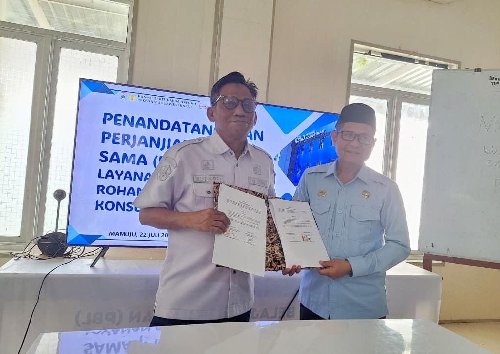 RSUD Sulbar dan Kemenag Mamuju Teken PKS Tingkatkan Pelayanan Keagamaan
