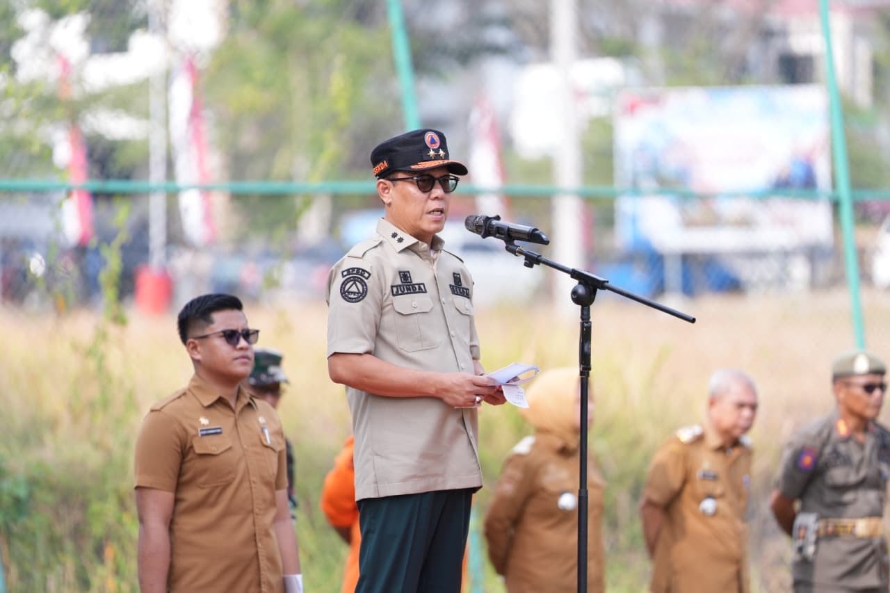Sekda Junda Pimpin Apel Satgas Karhutlah: Tidak Bisa Ditangani Sendiri-Sendiri, Harus Sinerg