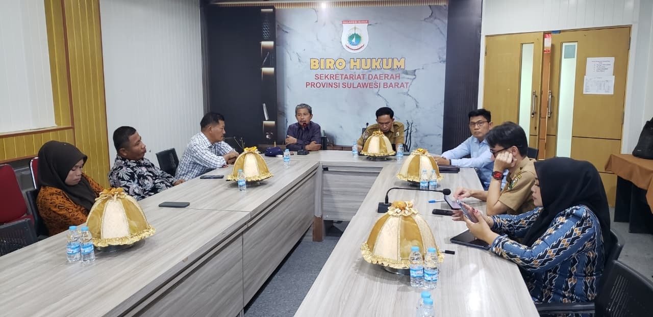 Biro Hukum Sulbar Terima Konsultasi Bapemperda DPRD Majene Terkait Penyertaan Modal Bank Sulselbar